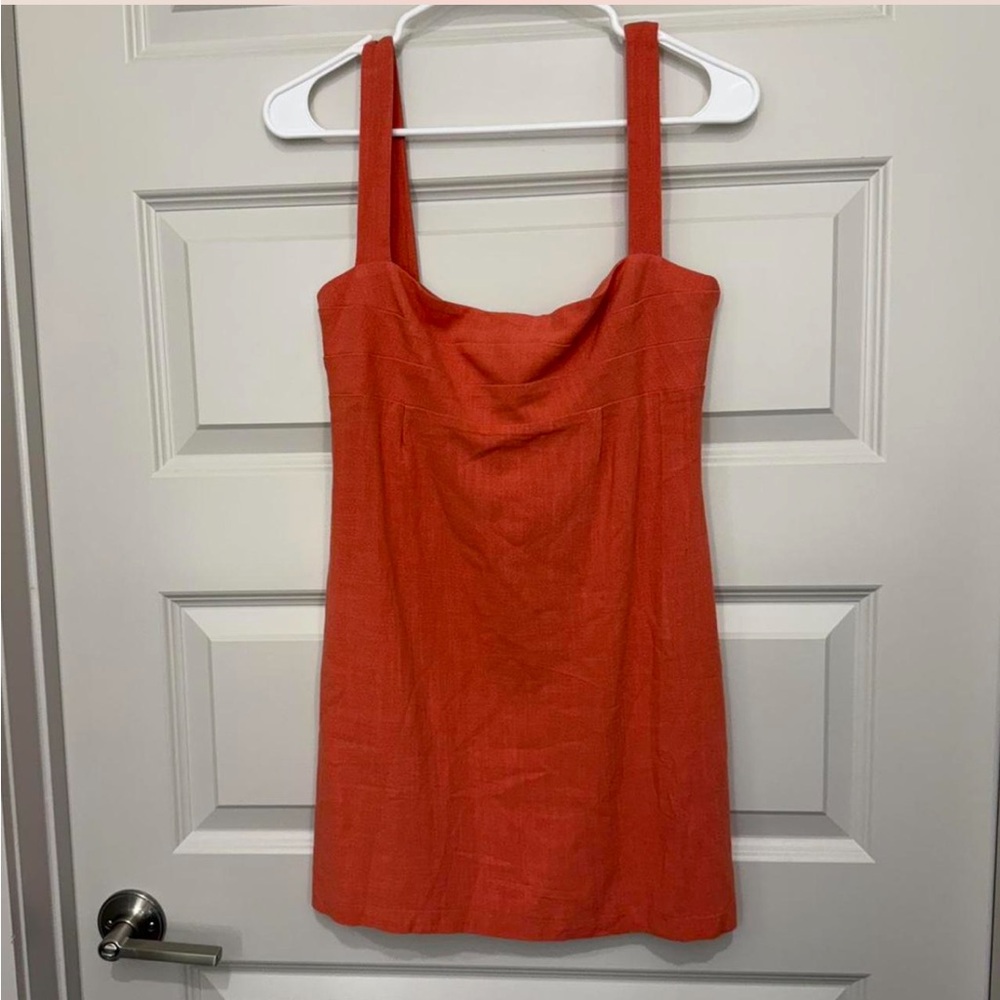 New! Rumer Allora Mini Linen Dress - Picture 3 of 7